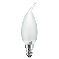 Unbranded BE00881 - 25 Watt Satin Bent Tip SES Candle Bulb