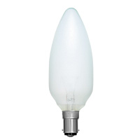 Unbranded BE00990 - 60 Watt Frosted SBC Candle Bulb