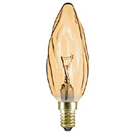 Unbranded BE01363 - 25 Watt Gold Flambelle SES Candle Bulb