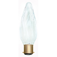 Unbranded BE01450 - 60 Watt Frosted Flambeau BC Candle Bulb