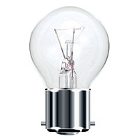 Unbranded BE01750 - 40 Watt Clear BC Golf Ball Bulb