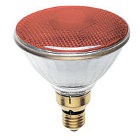 Unbranded BE03150 - 80 Watt Red ES PAR38 Bulb