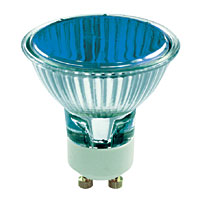 Unbranded BE03880 - 50 Watt Blue GU10 Halogen Bulb