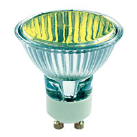 Unbranded BE03883 - 50 Watt Yellow GU10 Halogen Bulb