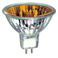 Unbranded BE03993 - 50 Watt Amber GX5-3 Halogen Bulb