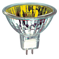 Unbranded BE03998 - 50 Watt Yellow GX5-3 Halogen Bulb