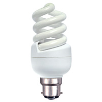 Unbranded BE05000 - 5 Watt Warm White Mini-Spiral BC Bulb