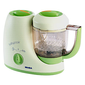 The babycook is a handy baby-portion blender and more, also featuring steam, defrost and heat