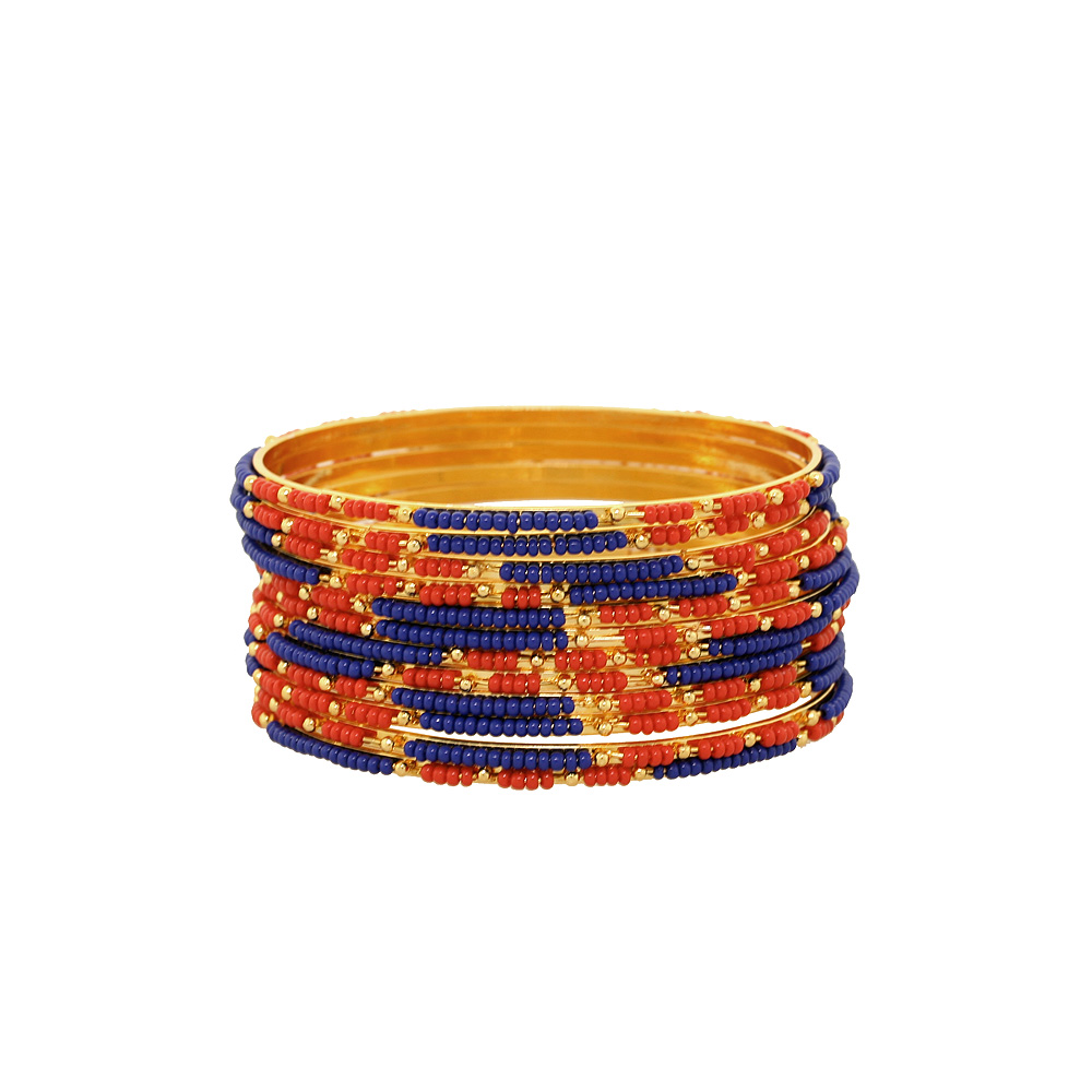 Unbranded Beaded Bangles - Red