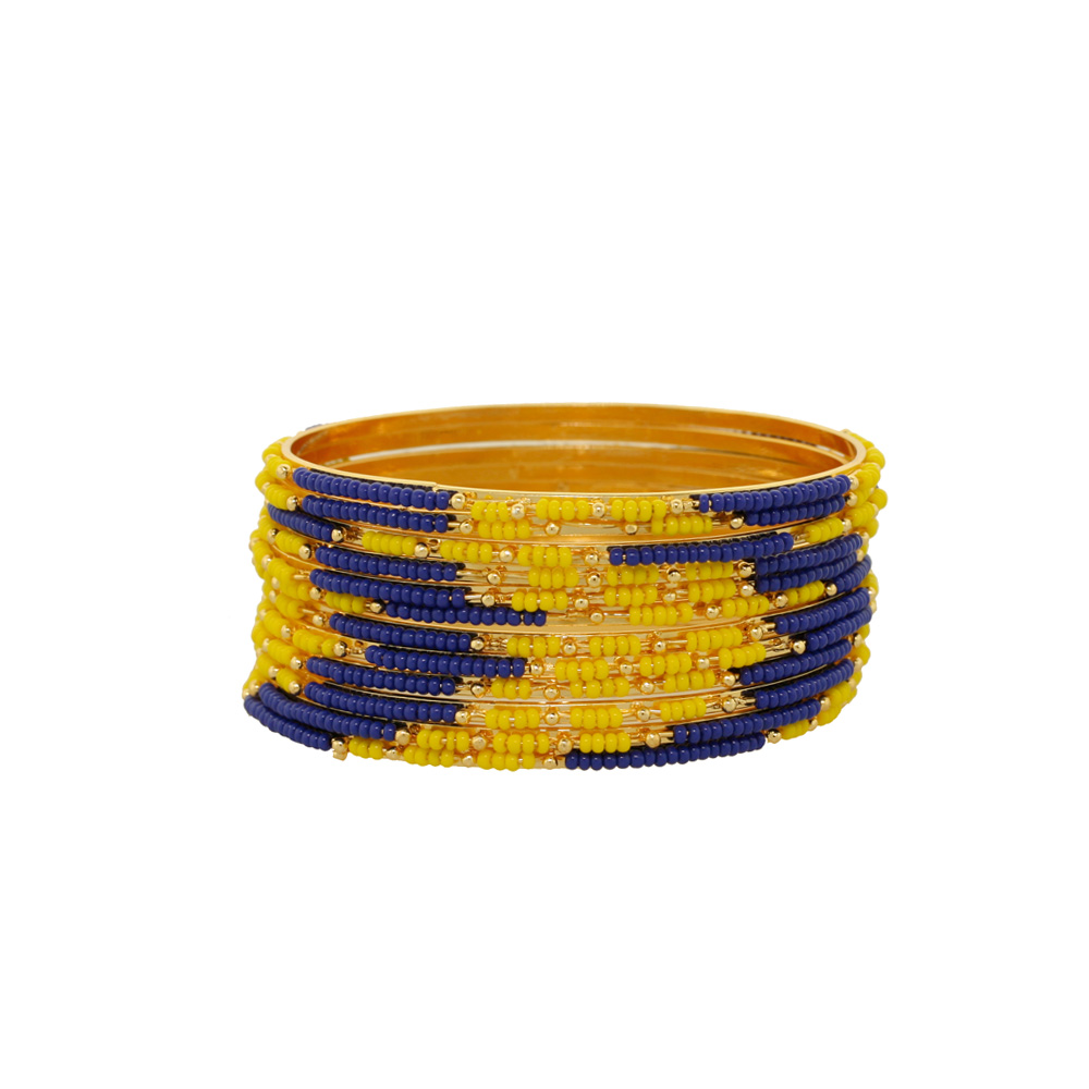 Unbranded Beaded Bangles - Yellow