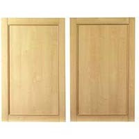 Beaded Birch Style 2 x 600mm Wide Fridge Freezer Door - Pack E