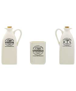 Unbranded Beautiful Home Oil Vinegar and Utensil Pot