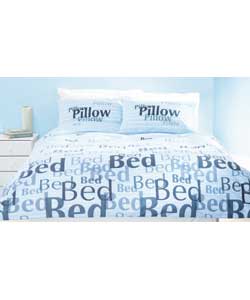 Bed- Bed- Bed King Size Duvet Set - Grey