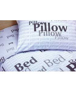 Bed- Bed- Bed Single Duvet Set - Grey