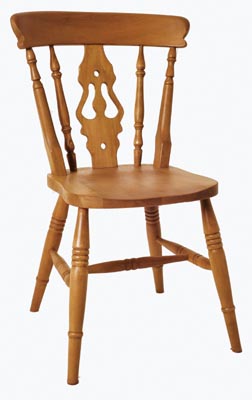 BEECH CHAIR FIDDLE HIGH BACK