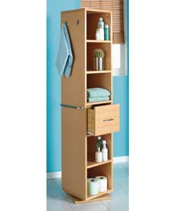 Bathroom Stores on Beech Revolving Bathroom Storage Unit Bathroom Cabinet   Review