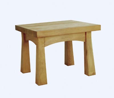 Beech arts and crafts end table