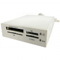 Unbranded Beige 3.5 bay 7 in 1 flash card reader / writer