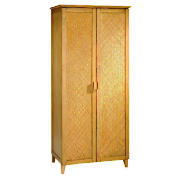 This Belize double wardrobe has 2 doors and a handy shelf.  This wardrobe comes in antique pine colo
