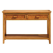 This 2 drawer console table is part of the Belize range. The Belize 2 drawer console table is made f
