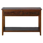 This 2 drawer console table is part of the Belize range. The Belize 2 drawer console table is made f
