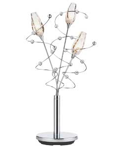 Unbranded Belize Antique Chrome Table Lamp