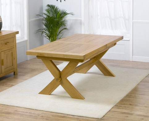 Unbranded Bellano Solid Oak Extending Dining Table - 200 -