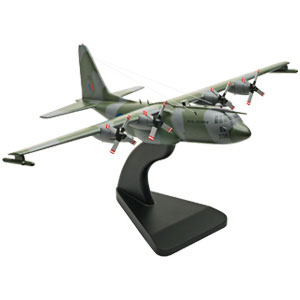 A collector quality Bravo Delta model of the C-130 Hercules. The C-130 Hercules primarily performs t
