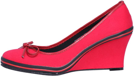 Unbranded Cacus Wedge Bow Shoe