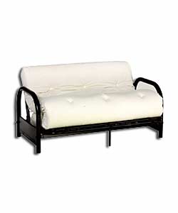 Cadiz Black Futon and Natural Mattress