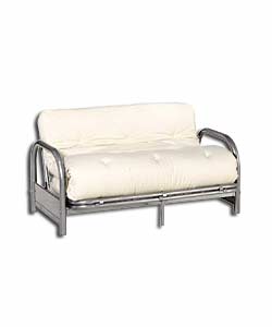 Cadiz Silver Futon and Natural Mattress