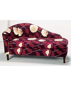 This superbly stylish sloped arm chaise with a contemporary design fabric is just perfect for any ro