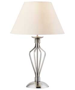 Unbranded Cage Table Lamp - Satin Nickel