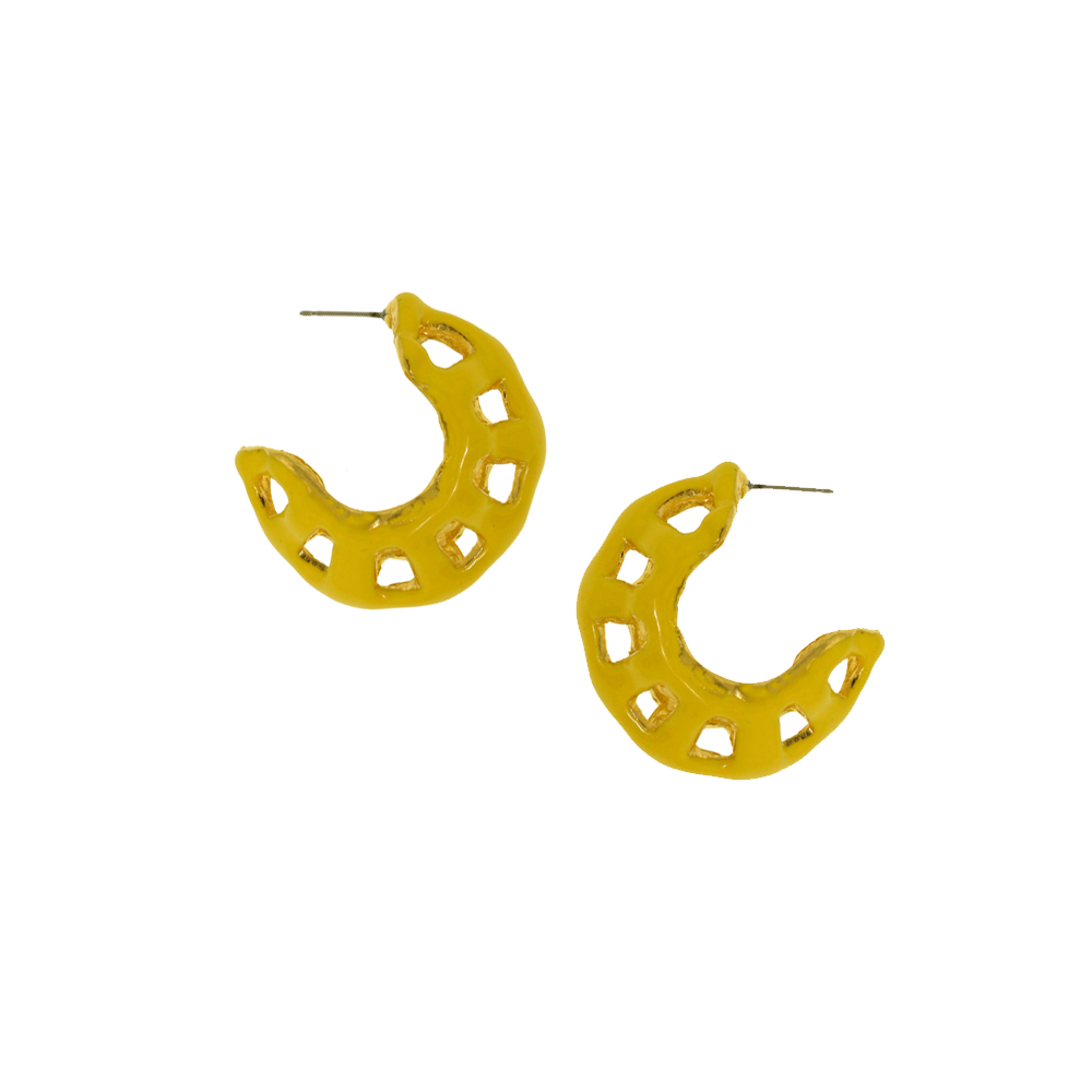 Unbranded Caged Hoops - Yellow