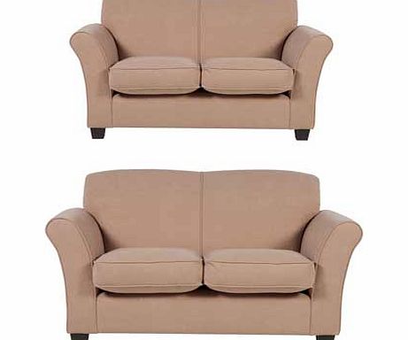 Unbranded Caitlin 2 Regular Sofas - Mink