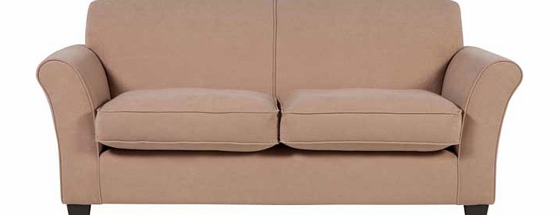 Unbranded Caitlin Large Fabric Sofa - Mink