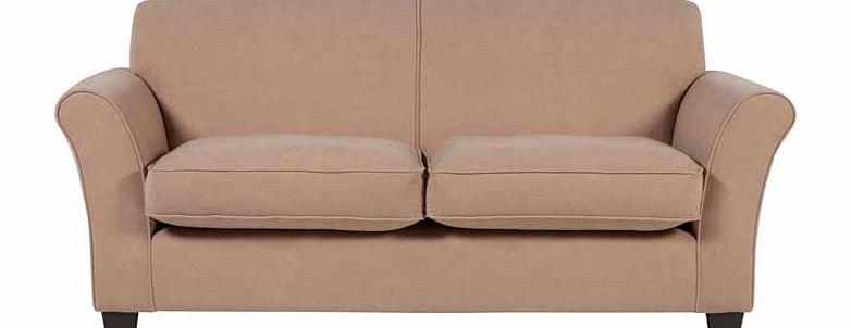 Unbranded Caitlin Large Fabric Sofa - Mink