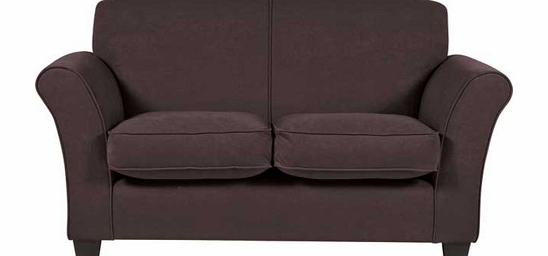 Unbranded Caitlin Regular Fabric Sofa - Chocolate