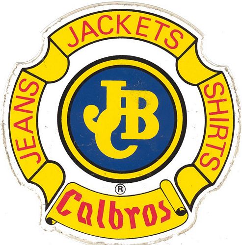Calbros Jackets and Jeans JBC Logo Stickers (9cm)