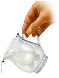 No bull, this quirky double-walled milk/cream jug features an internal chamber shaped like an udder.