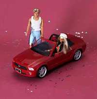 California Barbie and Friend in Convertable Giftset