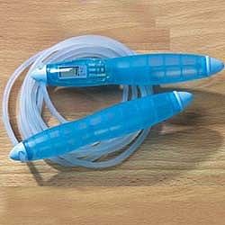 Exercise skipping rope with computer