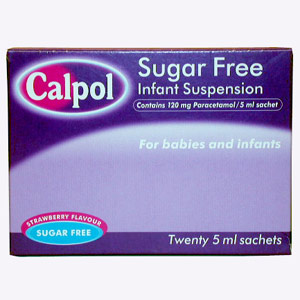 Unbranded Calpol Sugar Free Infant Suspension Sachets
