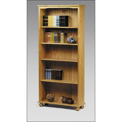 The Cambridge is a classic style solid pine bookcase with five shelves and toung and grooved back