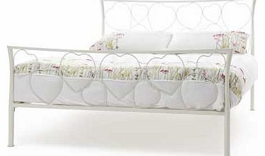 Camelia King Size Bed Frame - Ivory Gloss