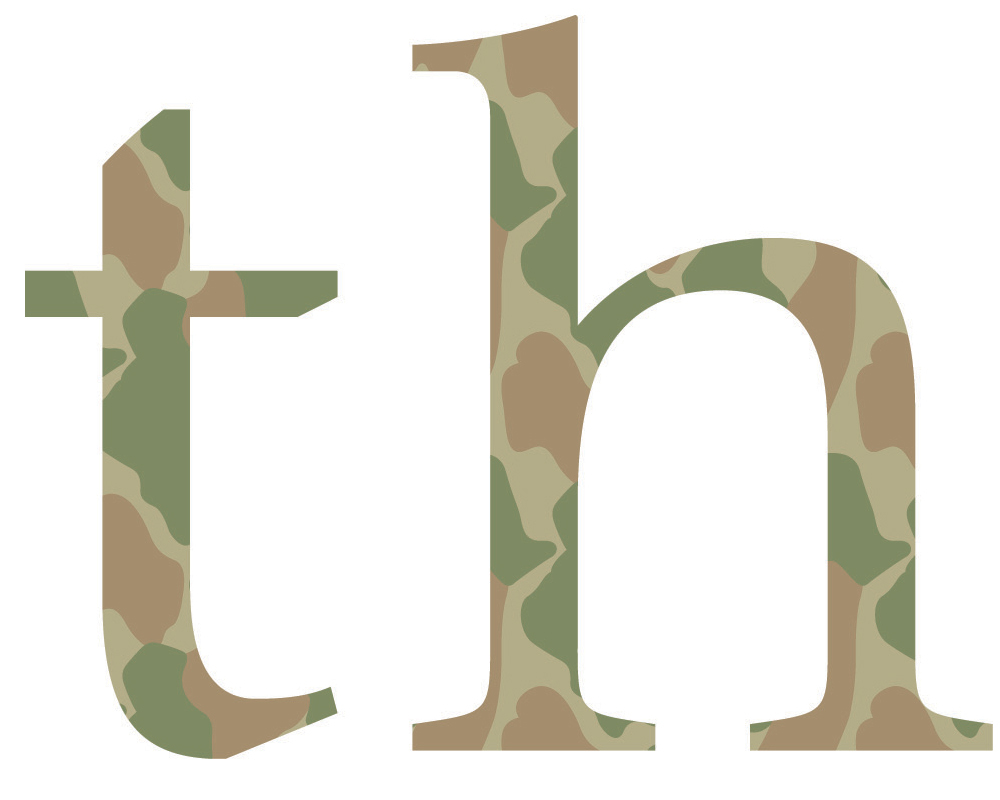 Unbranded Camouflage Alphabet Large Wall Art Decals