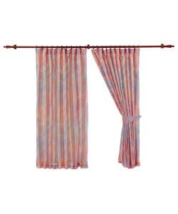Camouflage Pair of 66 x 54in Pencil Pleat Curtains - Pink