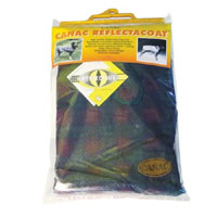 This dog coats combines style warm and safety with fleece lining and discreet reflective patterns. M