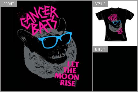 Unbranded Cancer Bats (Let The Moon Rise) Womens T-shirt