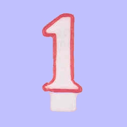 Candle - Numeral 1